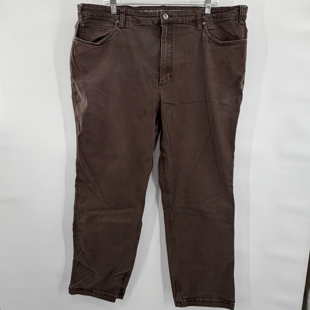 Duluth Trading‎ Co Flex Fire Hose Pants Brown Mens 40x30 Actual Cargo Utility - Picture 2 of 8